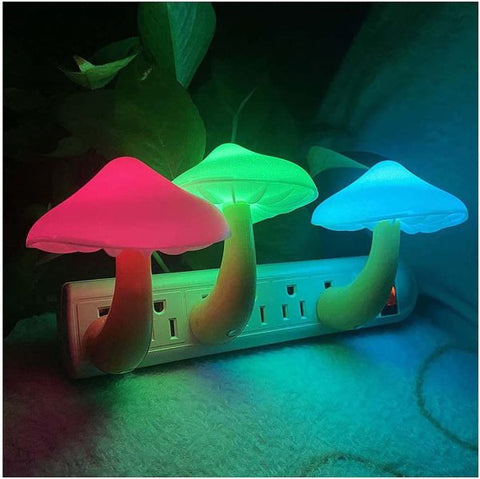 Led Mushroom Plug-in Night Light Lamp